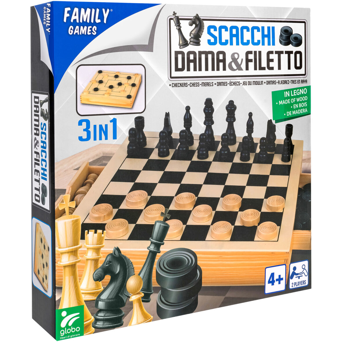 Tabuleiro Xadrez/Damas – Family Games